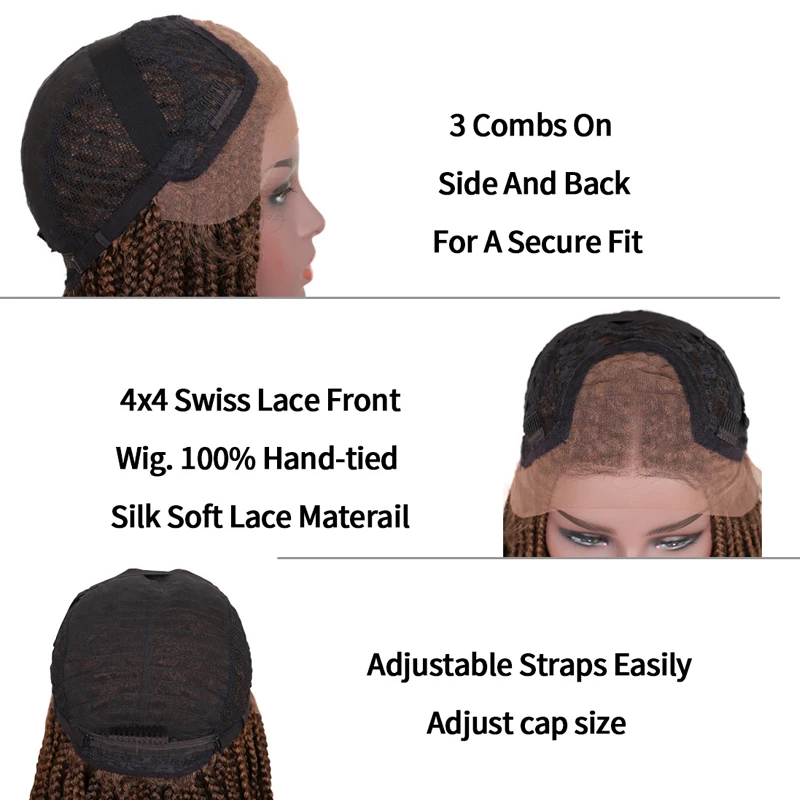 Парик Youthfee Плетеный без узлов для чернокожих женщин 12 дюймов с детскими волосами