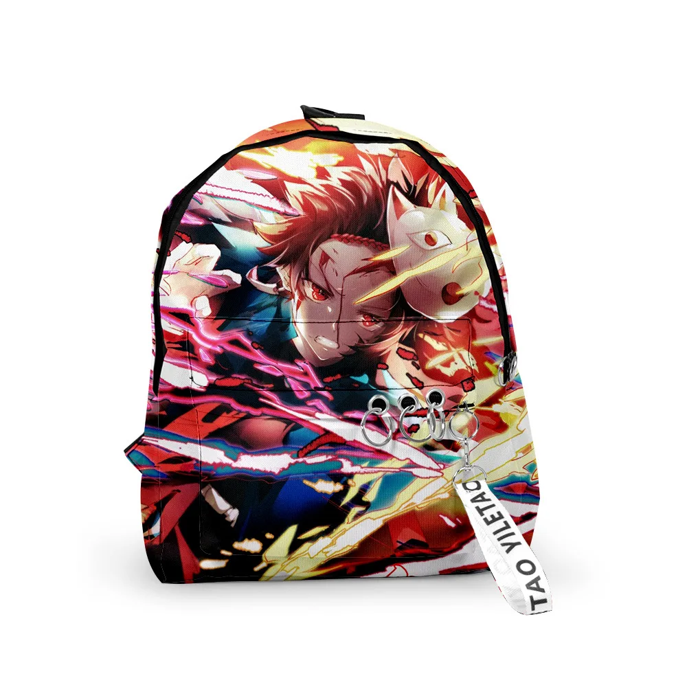 

Children Anime Cosplay Backpack Japanese Anime Demon Slayer School Bag Kimetsu No Yaiba Kamado Tanjirou Kamado Nezuko Schoolbag