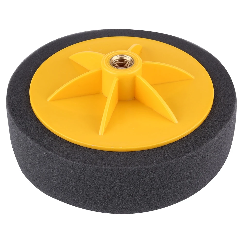 

6inch/15cm Sponge Wheel Polishing Waxing Pad Kit Tool for Car Polisher Black
