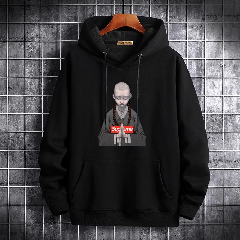 

Anime Crewneck Hoodie Men Clothes Winter Sweatshirts Maneskin Manga Clothes Oversized Hip Hop Plush Vintage Tracksuit Pullovers