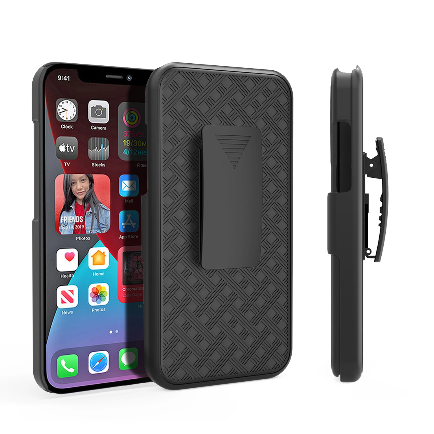 Чехол-кобура для iPhone 13 Pro Max спортивный чехол бега с подставкой поворотный