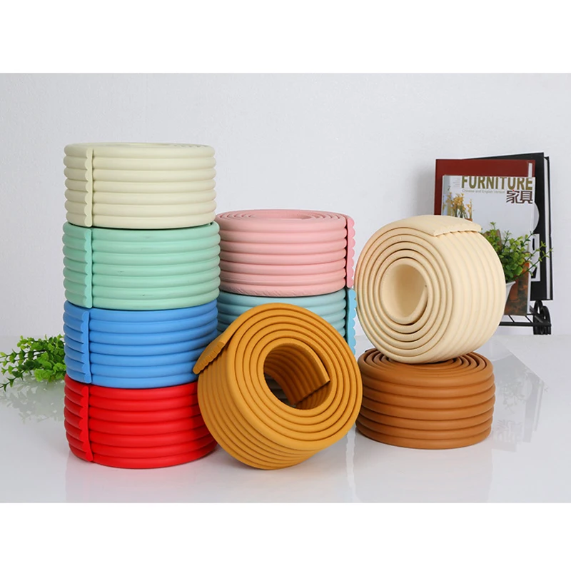 

Bumper Guards Window Door Protector Stickers Strip Anti-Collision Foam Strip W Type Table Desk Edge Corner Safety 2M 12 Styles