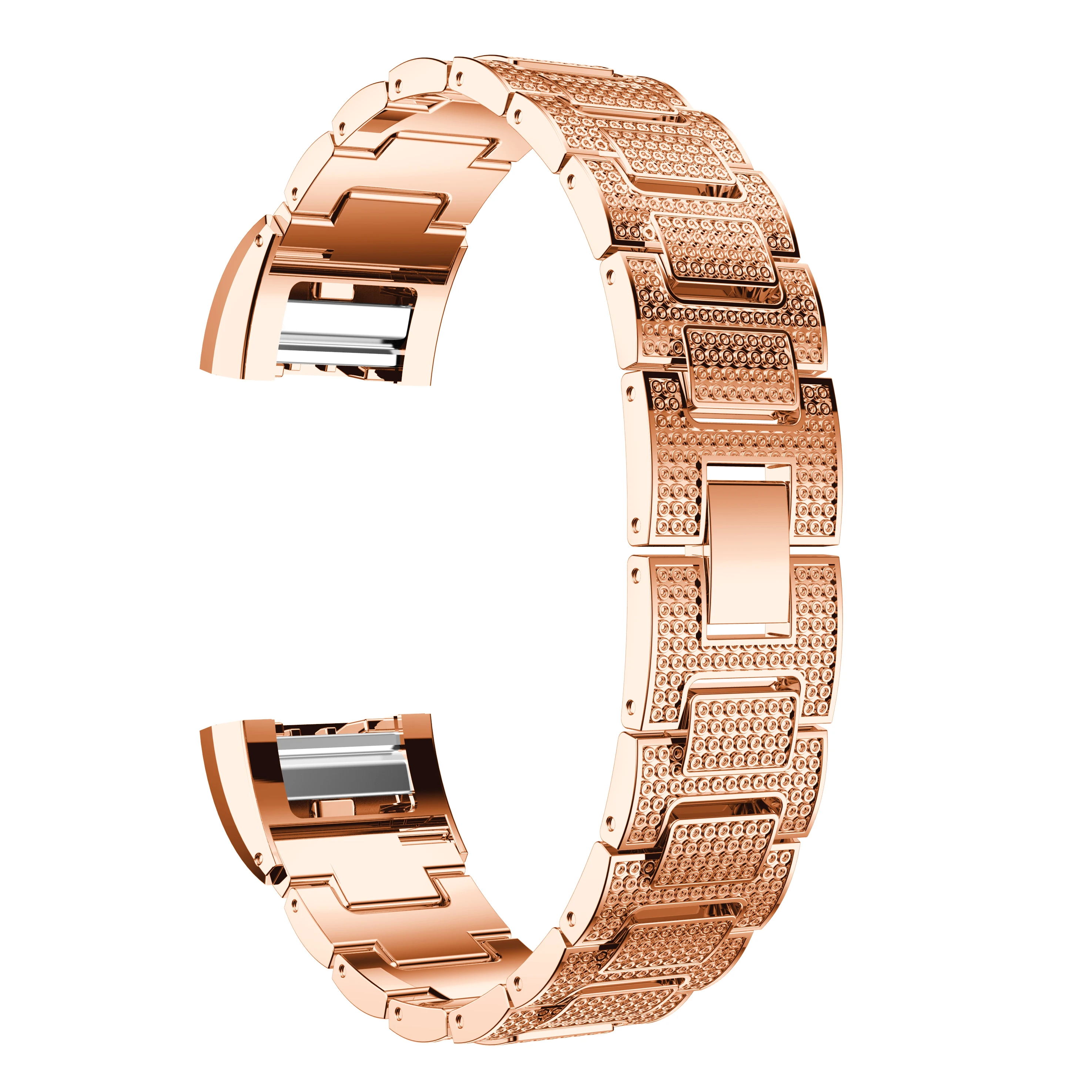 

Luxury Fashion Rhinestone Strap Stainless Steel Watch band For Fitbit Charge 2 Replacement Smart Bracelet Watchband Strap