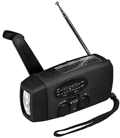 Портативное аварийное FM радио 5 в 1 портативное зарядное устройство 1000 мА/ч с