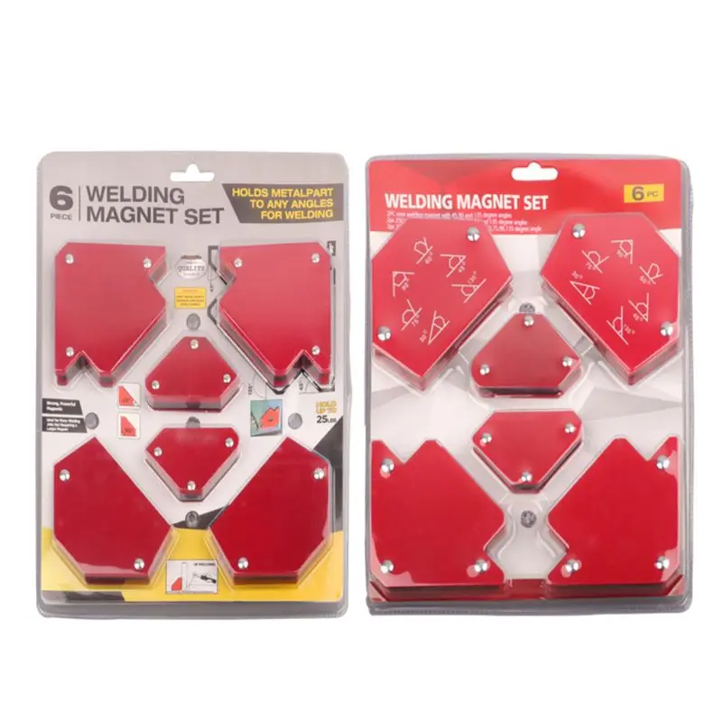 

2021 New 6pcs/set Welding Positioner Triangle Fixed Angle Finder Tools Without Magnetic Soldering Locator Switch Accessories