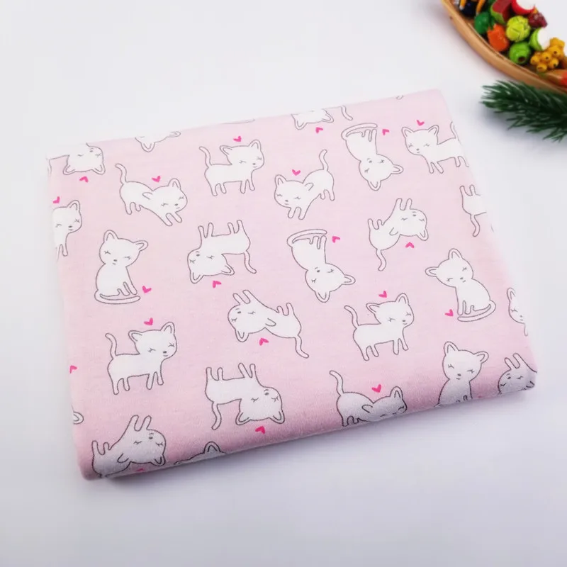 Хлопчатобумажная трикотажная ткань с принтом Детская хлопчатобумажная по метру