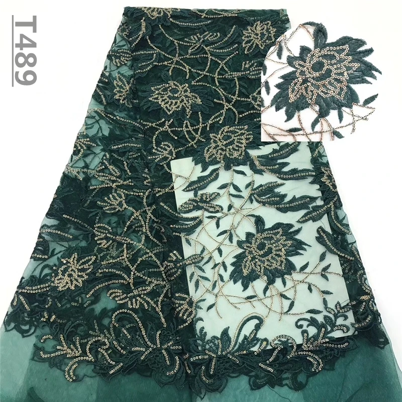 Вино 2019 новый стиль Французский Чистая кружевная ткань 3D цветок африканский тюль