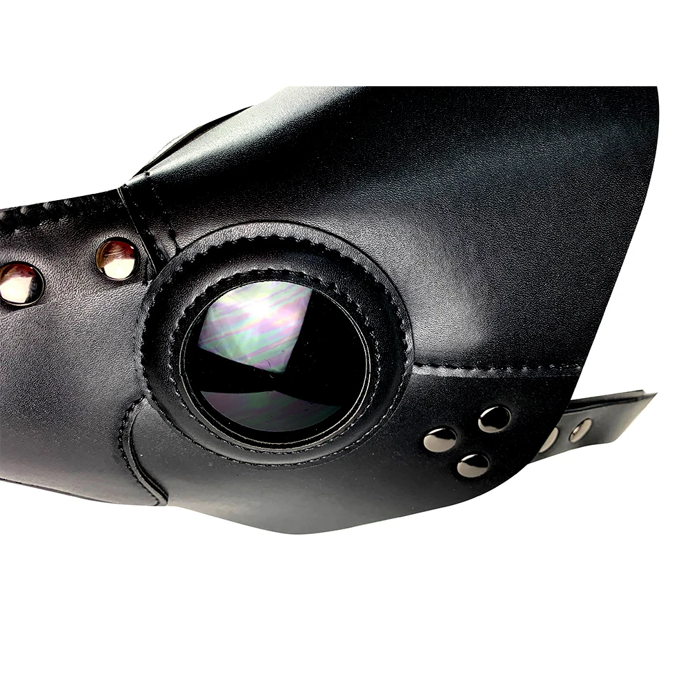 

Steampunk Halloween Carnival Costume Props Artificial Leather Dark Doctor Mask Gas Mask Cosplay Bird Mask