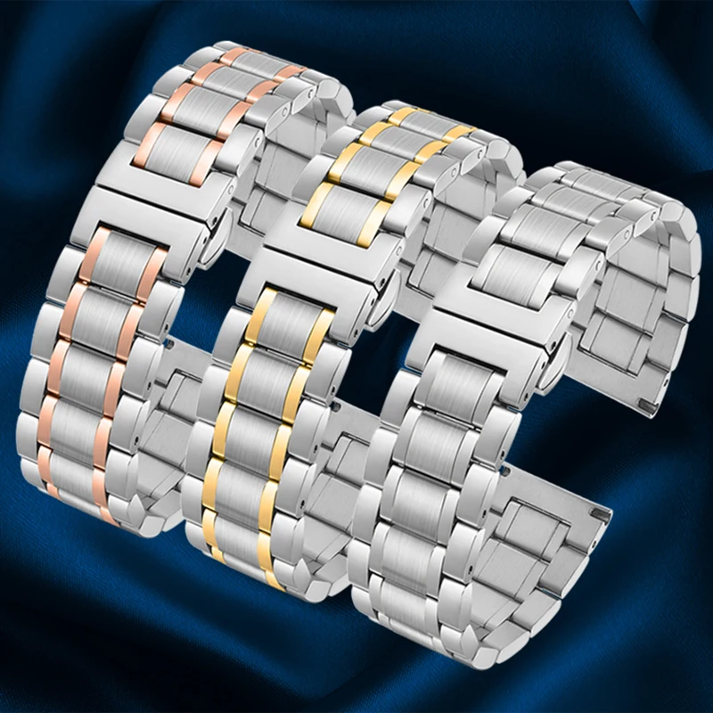 Ремешок из нержавеющей стали для Longines L2 L4 браслет наручных часов 14 мм 15 16 17 18 19 20 21