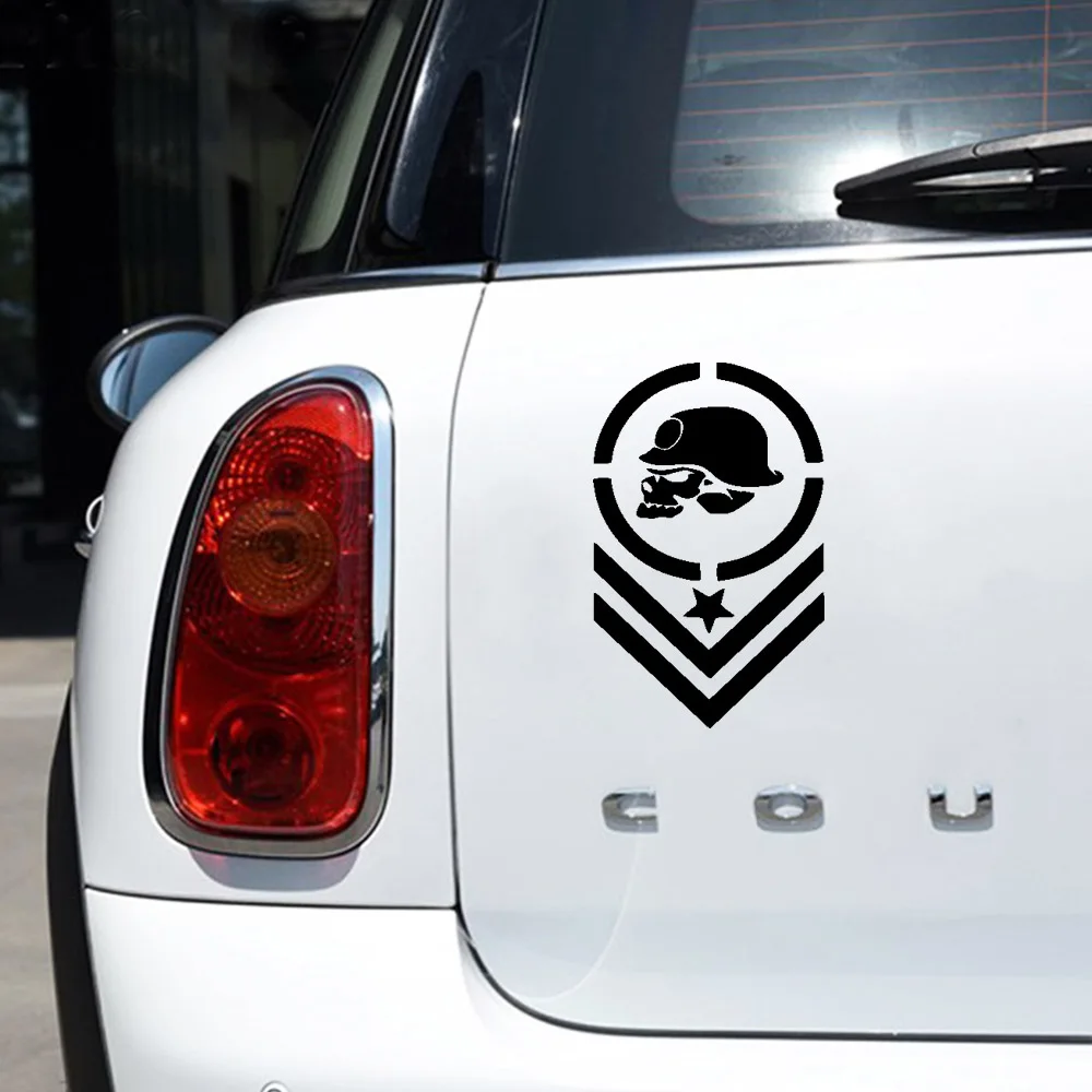 Diy Череп углеродная наклейка для джипа Наклейка Большой винил военный капюшон