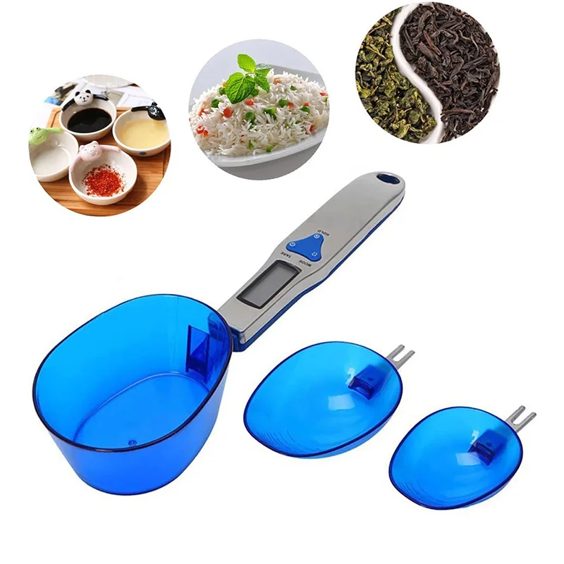 

Кухонные весы-ложка, точные электронные цифровые весы с ЖК-дисплеем для жидкости, чая, муки, специй, 500 г/0,1 г