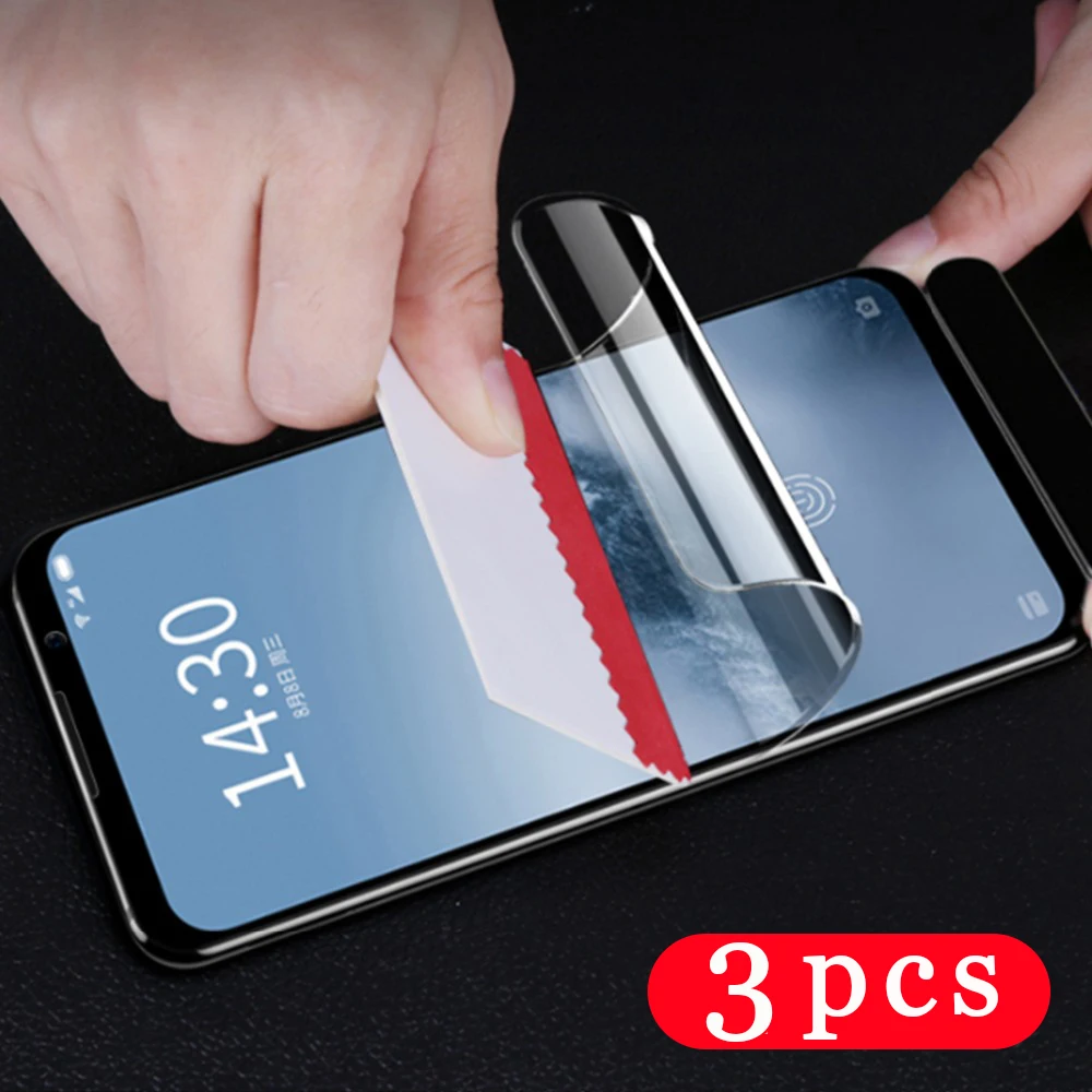 

3Pcs 100D soft full cover protective film for meizu 16 16th plus 16x 16xs 16s pro hydrogel film Not Glass phone screen protector
