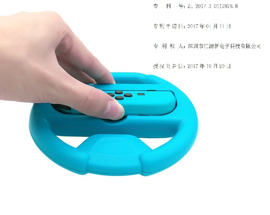 Синий Nintendo Switch игровой переключатель рулевого колеса Рулевое Колесо Ручка Joy-Con рулевое колесо кросс-граница - Цвет: Синий