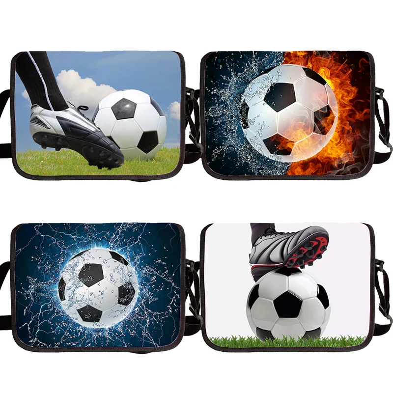 

Footbally Soccerly Print Crossbody Bag Men Fashion Storage Bag Teenager Boys Casual Backpack Travel Bags Messenger Bag Gift