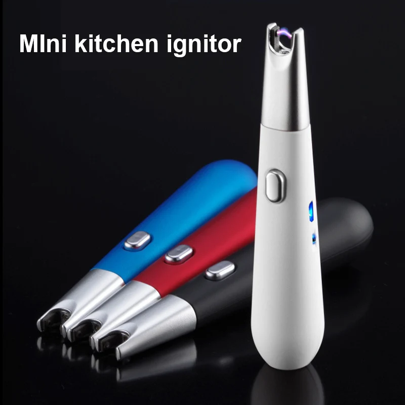 

Портативная зажигалка, USB-зажигалка с защитой от ветра, для кухни, плазменной дуги, беспламенная перезаряжаемая Электронная зажигалка для г...