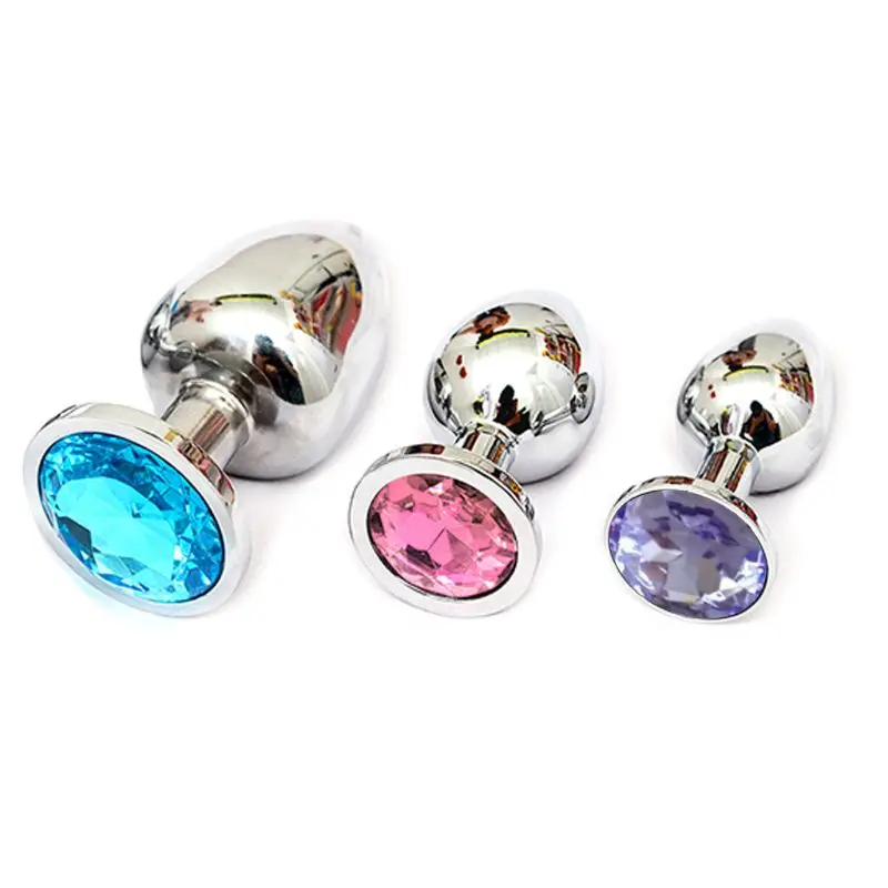Anal toys butt plug erotic 3Pcs/set Plug Round Shaped Base With Jewelry Butt Sex Toys for Men Gay Play dropshipping | Красота и