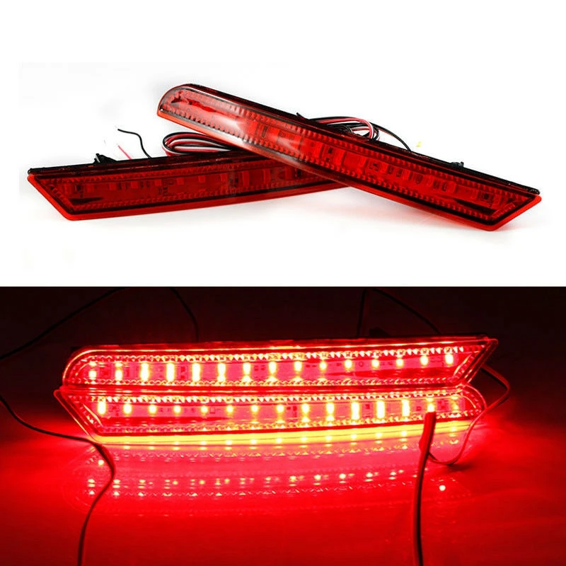 

DHBH-Car LED Rear Bumper Lamp Reflector Brake Lights Tail for Honda Odyssey 2009-2014