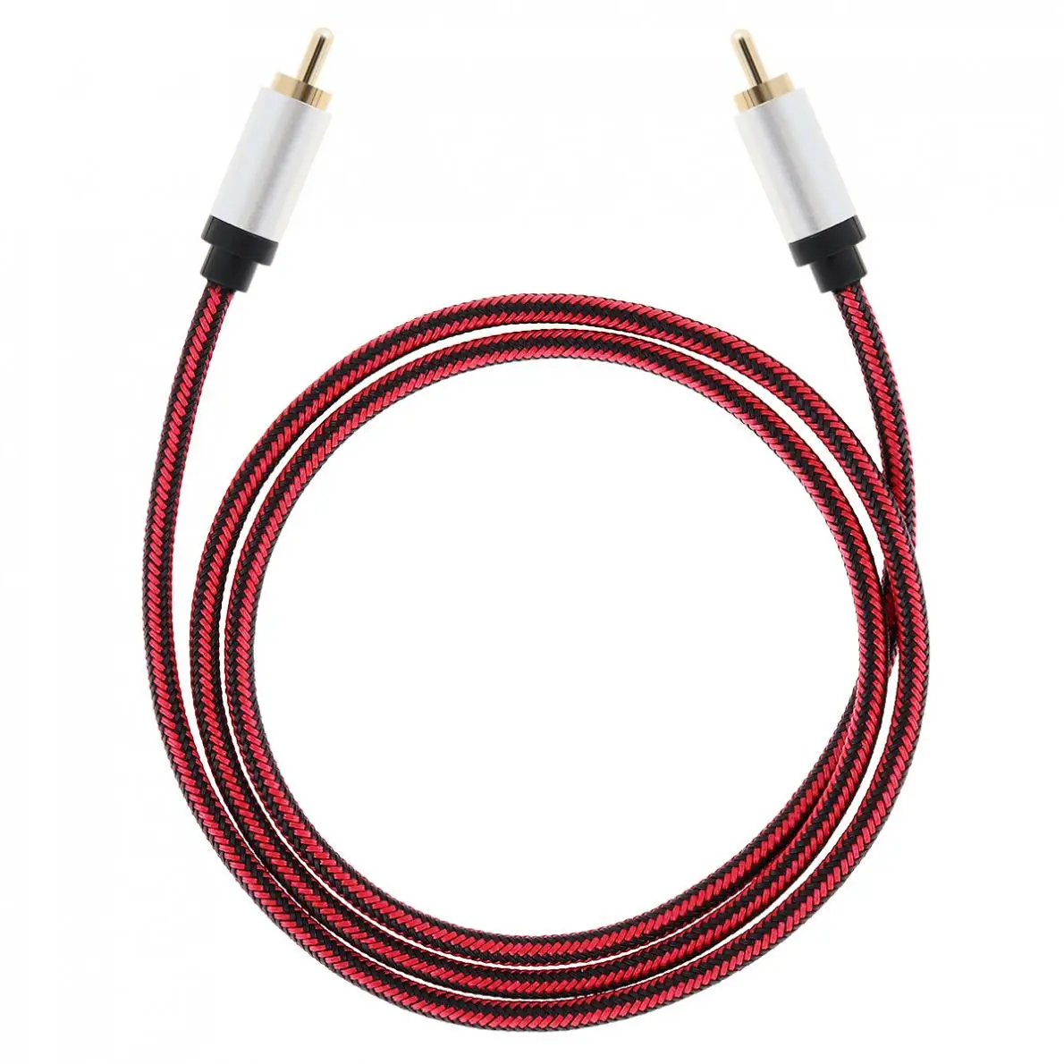 DiGiYes 1 м HiFi 5 SPDIF RCA к папа мужчине коаксиальный кабель стерео аудио нейлон видео для