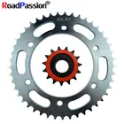 Передняя зубчатая Звездочка 15T, задняя зубчатая цепь для мотоцикла, подходит для приводной цепи 428 для YAMAHA Road YBR250, XG250, XT250, серии XT250X Serrow