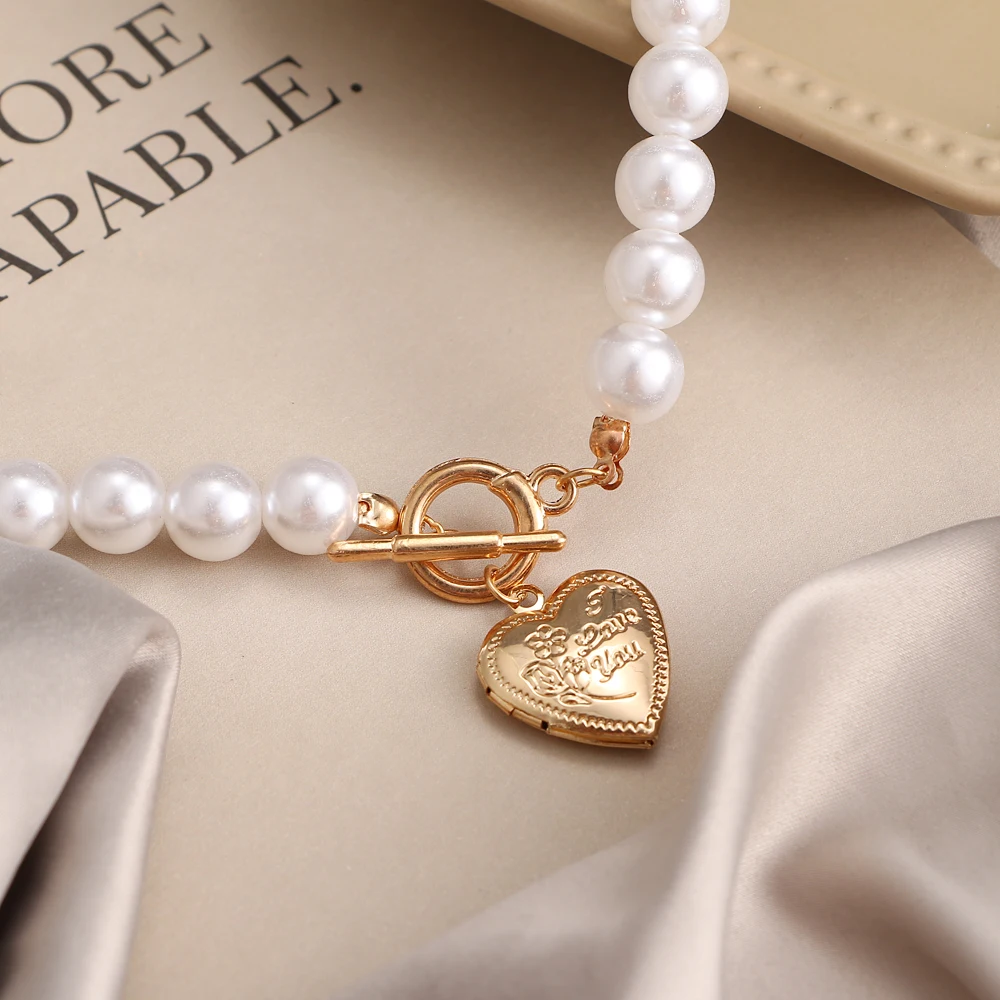 Женское колье-чокер IPARAM винтажное свадебное ожерелье с подвесками в форме сердца