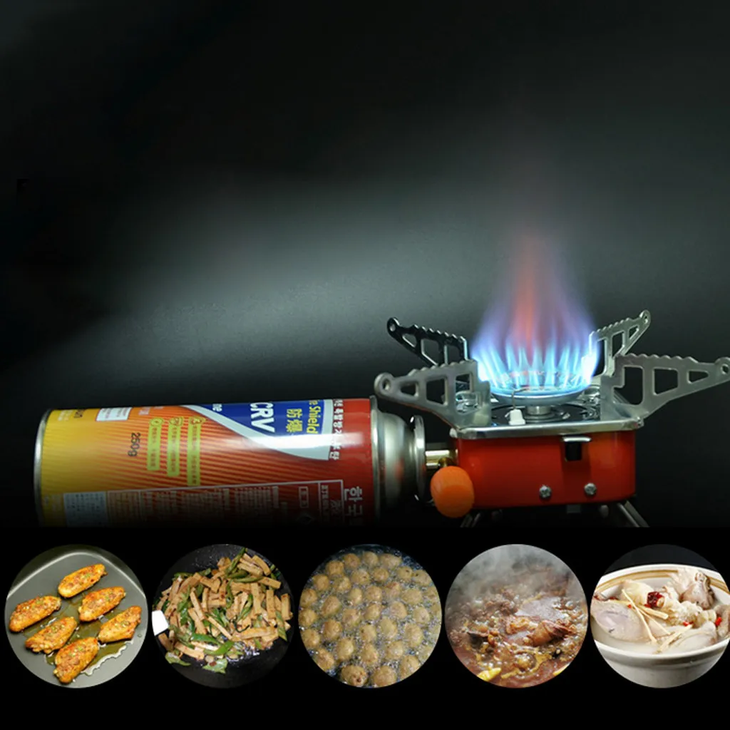 

Outdoor Picnic Stove Durable Camping Gas Stove Backpack Stove With Convenient Piezo Lgnition Furnace Convenient Piezo Lgnition