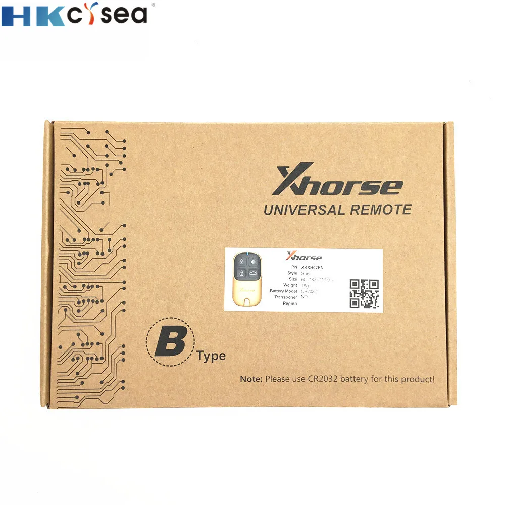 HKCYSEA 10 шт. новая модель золотого цвета 4 кнопки Xhorse VVDI2 Автомобильный ключ