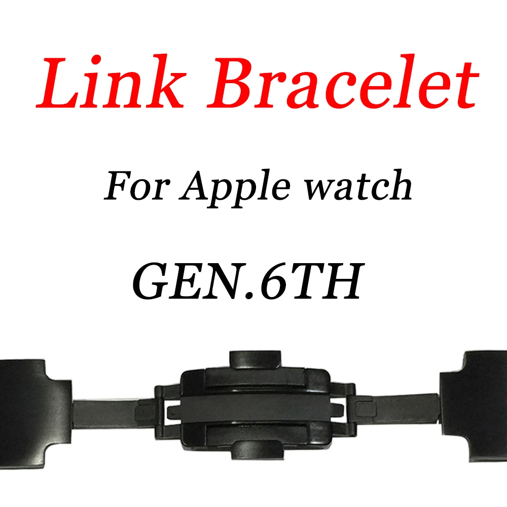 Браслет звеньевой для Apple Watch съемный регулируемый ремешок из нержавеющей стали