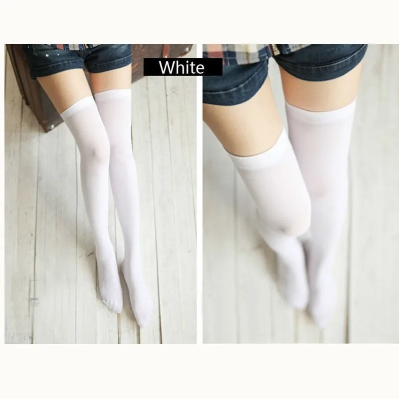 Новые хлопковые сексуальные женские длинные чулки Jeseca компрессионное нижнее