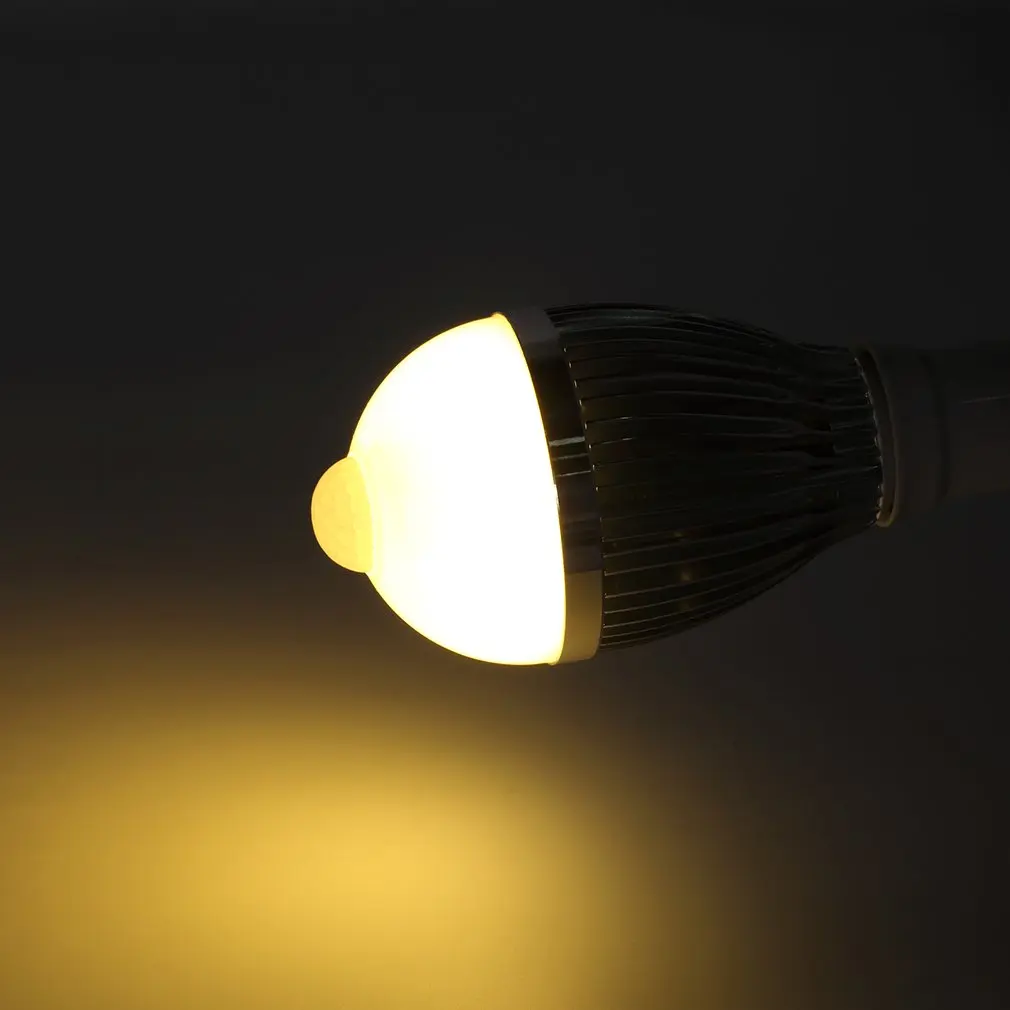 E27 3 Вт теплый белый светодиодный инфракрасный PIR светильник движения человека