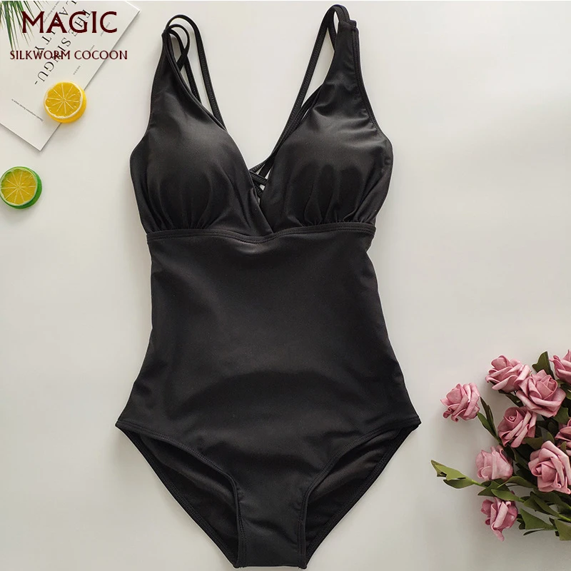 Новые пикантные высокая эластичность Для женщин Одна деталь купальник женский