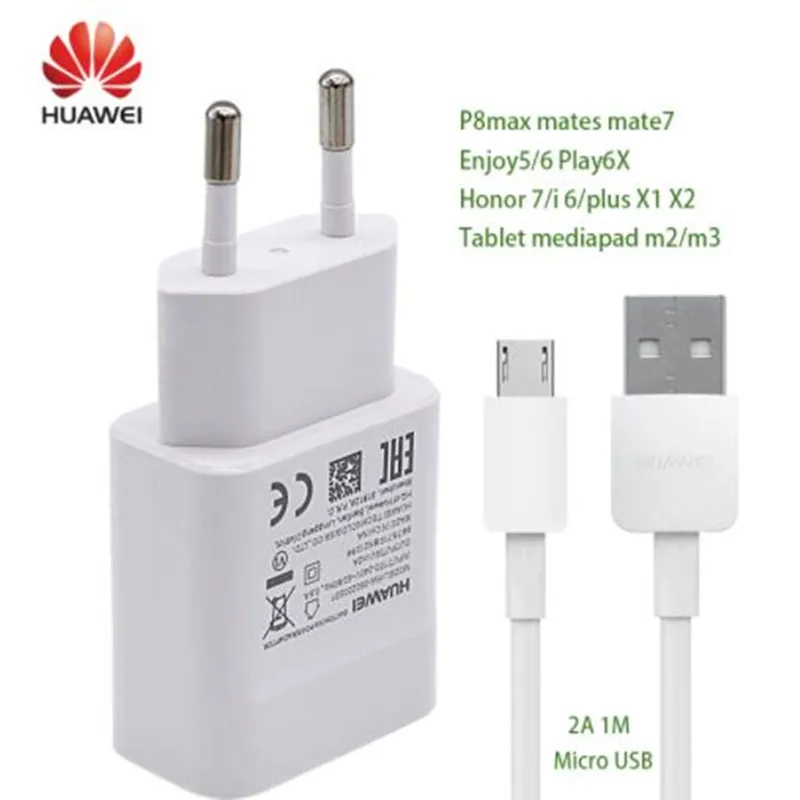 Оригинальное зарядное устройство Huawei honor 8x быстрое с micro usb-кабелем для nova 3i 2 2s 7c 7x