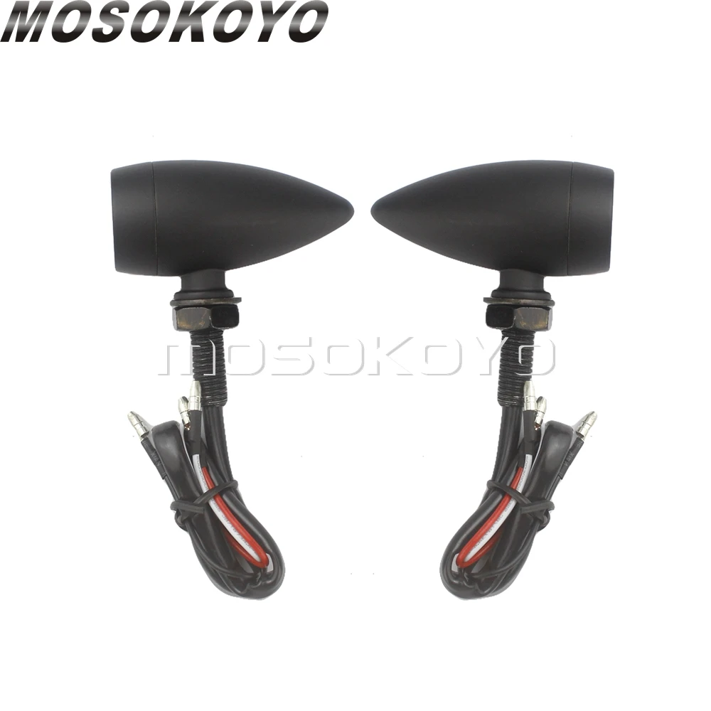 1 пара винтажных мотоциклетных сигналов поворота указатели для Harley Bobber Yamaha BMW Custom