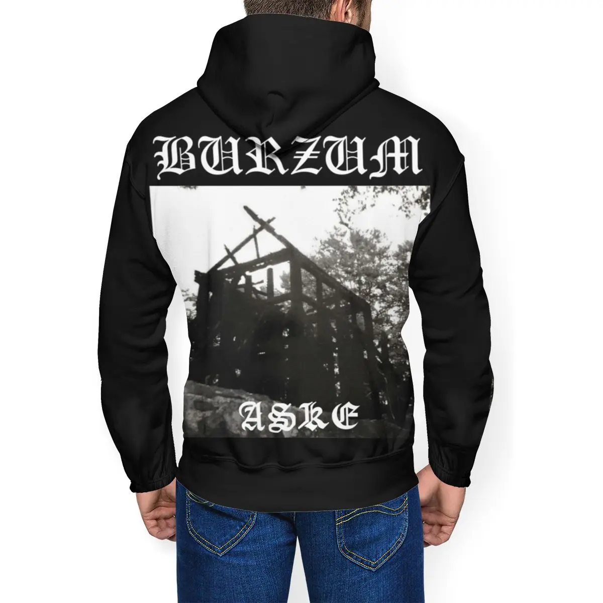 Металлическая Толстовка С Логотипом Группы Burzum Aske толстовки полиэстер пуловер
