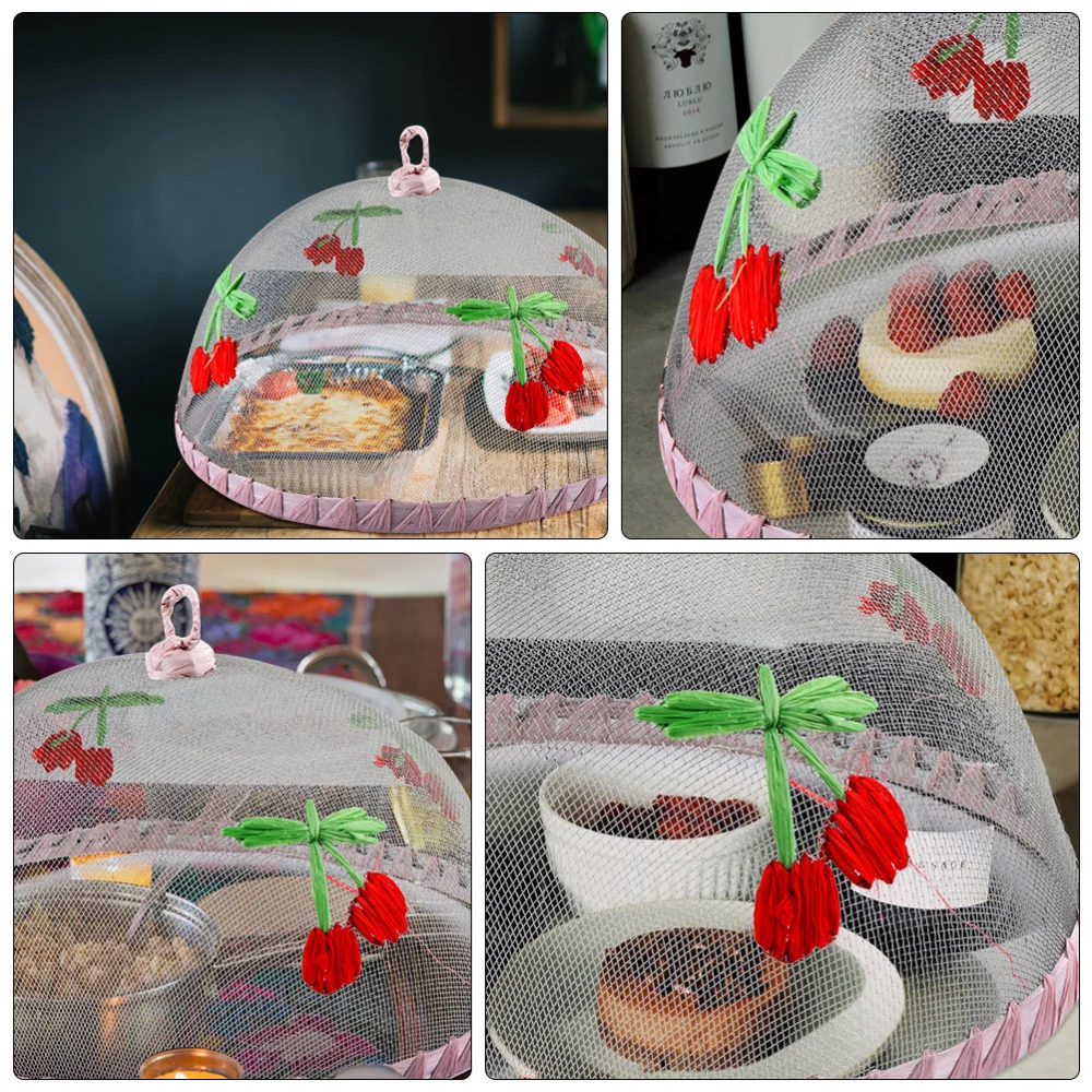 

2Pcs 30cm Outdoor Indoor Plate Serving Cover Iron Mesh Food Cover Tent Protector