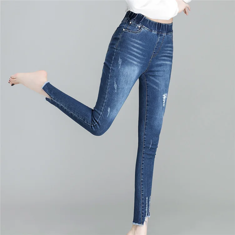 Женские джинсы-стрейч с завышенной талией размеры от 4XL до 8XL |