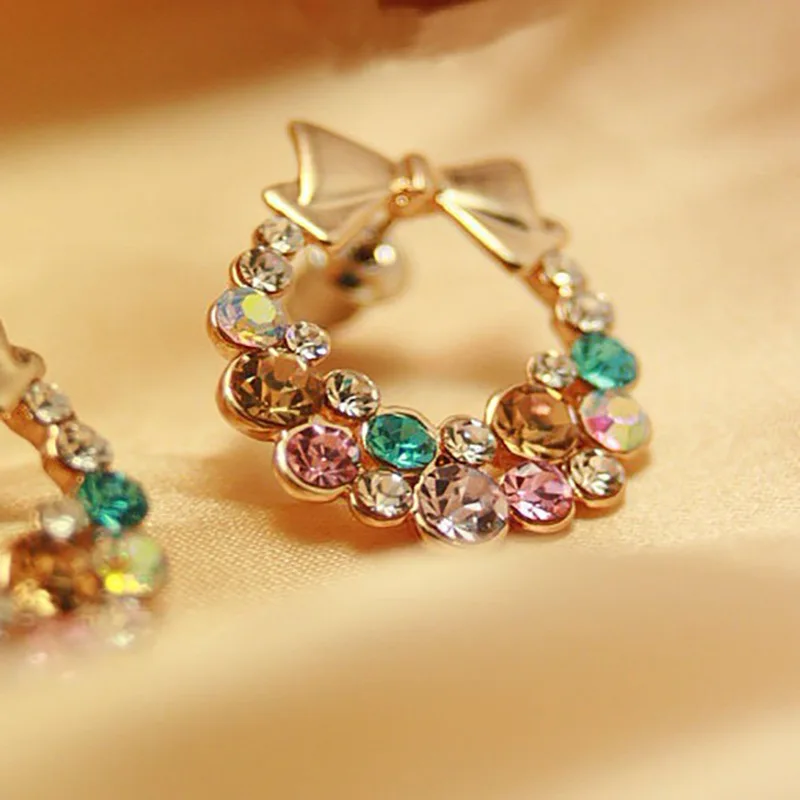Лидер продаж 2021 аксессуары для Aretes Earing Han Edition изящные яркие серьги-гвоздики