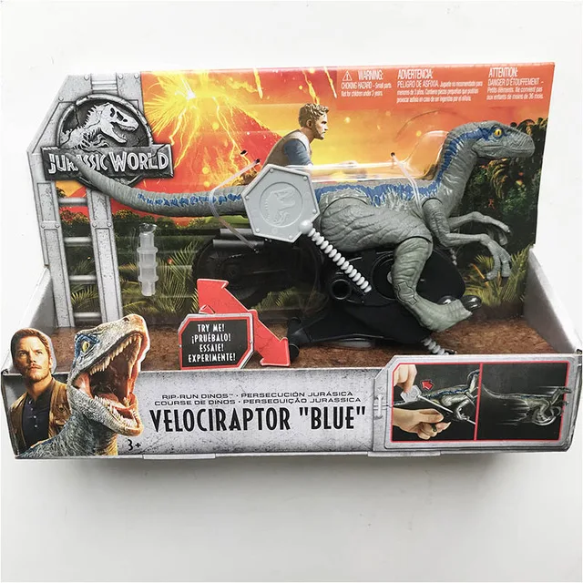 FMM33 Мир Юрского периода 2 атака пакет Velociraptor Дракон Оуэн фигурка Лидер продаж модель куклы игрушки для детей - Цвет: FMM33