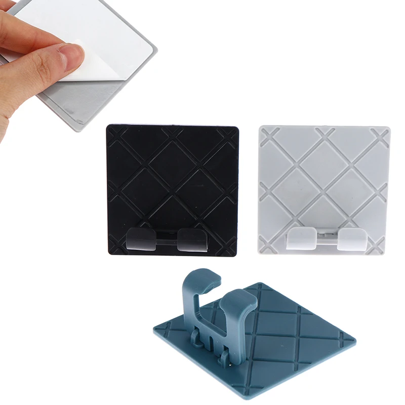 

Кухонные принадлежности настенный крючок для бритвы складной держатель для шнура самоклеящийся двойной крючок для ванной комнаты гостино...