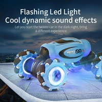 rc car 4wd radio control stunt car gesture induction twisting off road vehicle light music drift toy high speed climbing rc car