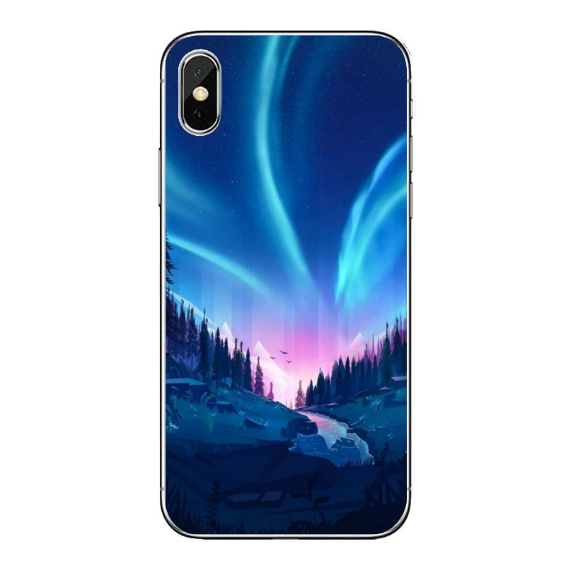 Силиконовый чехол для телефона с северным ночным небом Samsung Galaxy A71 A70 A60 A51 A50 A41 A40 A31