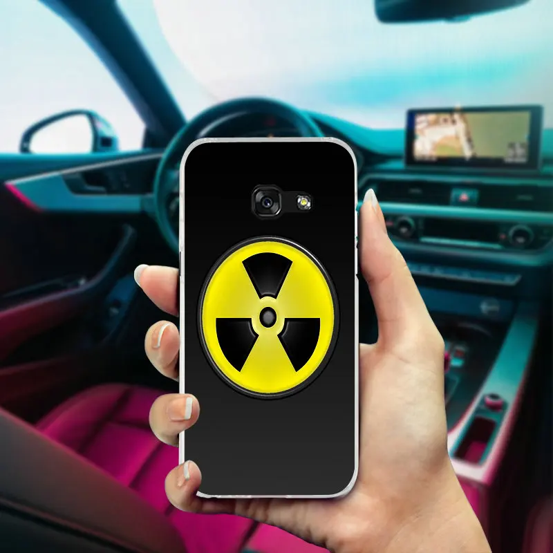 Крутой желтый радиоактивный логотип мягкий чехол из ТПУ для Samsung Galaxy A3 A5 A7 J5 J7 J3 2017