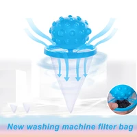household reusable floating pet fur lint hair catcher laundry hair catcher remover mesh bag washing machine lint trap