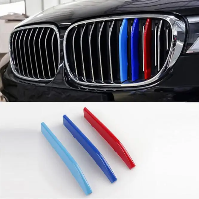 

ABS передняя средняя сетка решетка отделка полосы для BMW 7 серии G12 G13 2016 2017 2018 автомобильные аксессуары