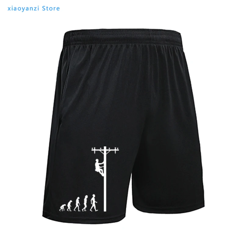 

Human Evolution Of Lineman Birthday Gift For Electrician Dad Father Husband Men Sweatpants Male Sports Shorts Fitness Pants