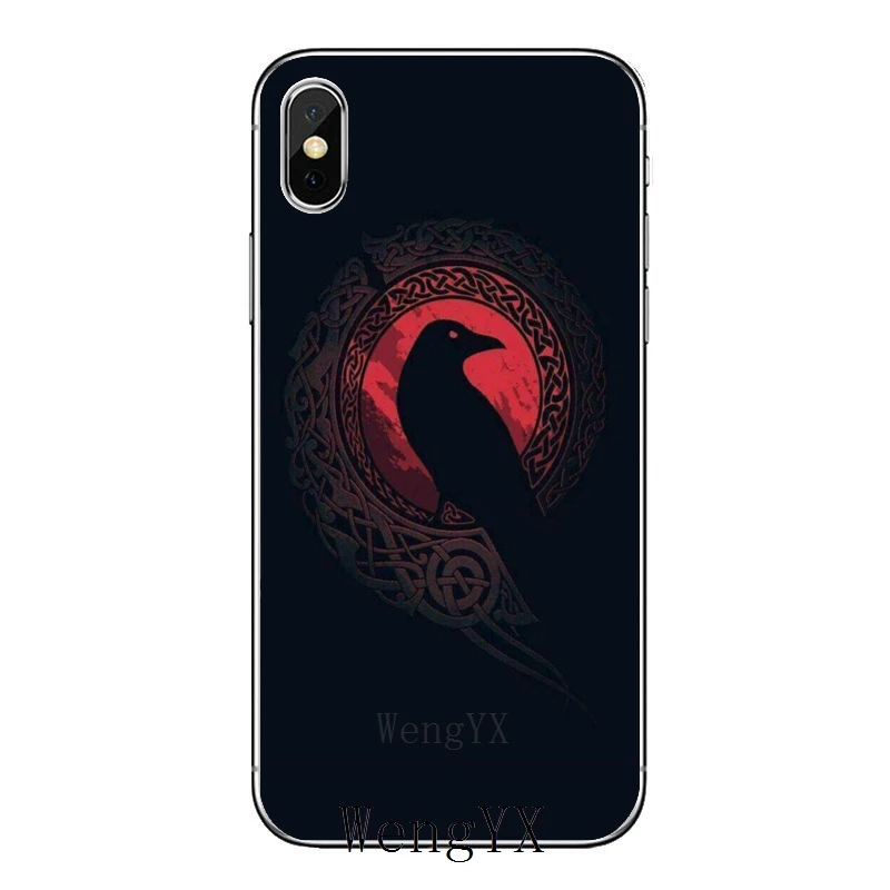 Прозрачный чехол для телефона Xiaomi Redmi S2 7 7A K20 6 6A 5A 4A 4X 5 Plus Note 8 4 Pro Viking Ragnar's Raven |
