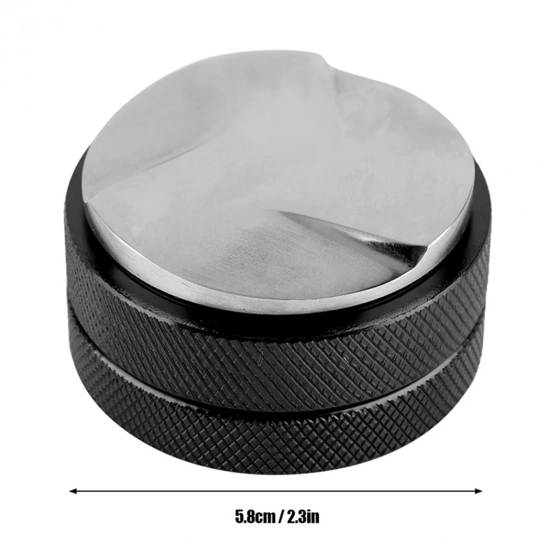 

Espresso 58mm Coffee Distributor Leveler Tool Macaron Coffee Tamper with Three Angled Slopes-Black & Aluminum Idr Intelligent Do