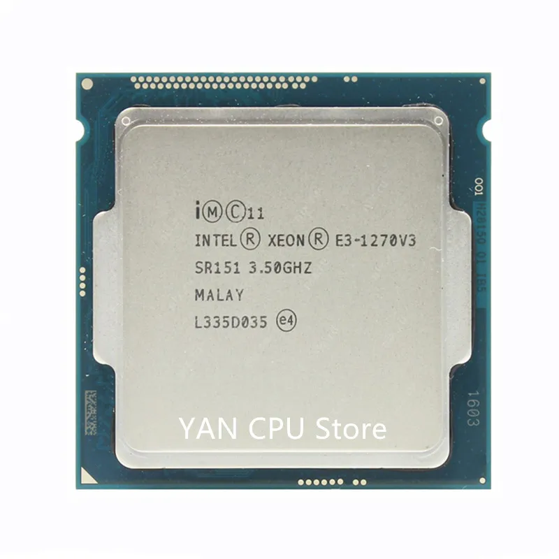   Intel  E3-1270 v3 E3 1270 v3 E3 1270v3 3, 5  Quad-Core    L2 = 1  L3 = 8M 80  LGA 1150