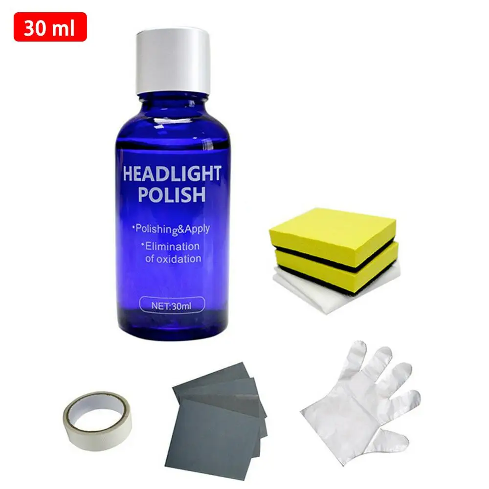 10/30ml Car Hardness Headlight Lens Restorer Repair Liquid Polish Auto Light Polishing Coating Agent Set | Автомобили и мотоциклы