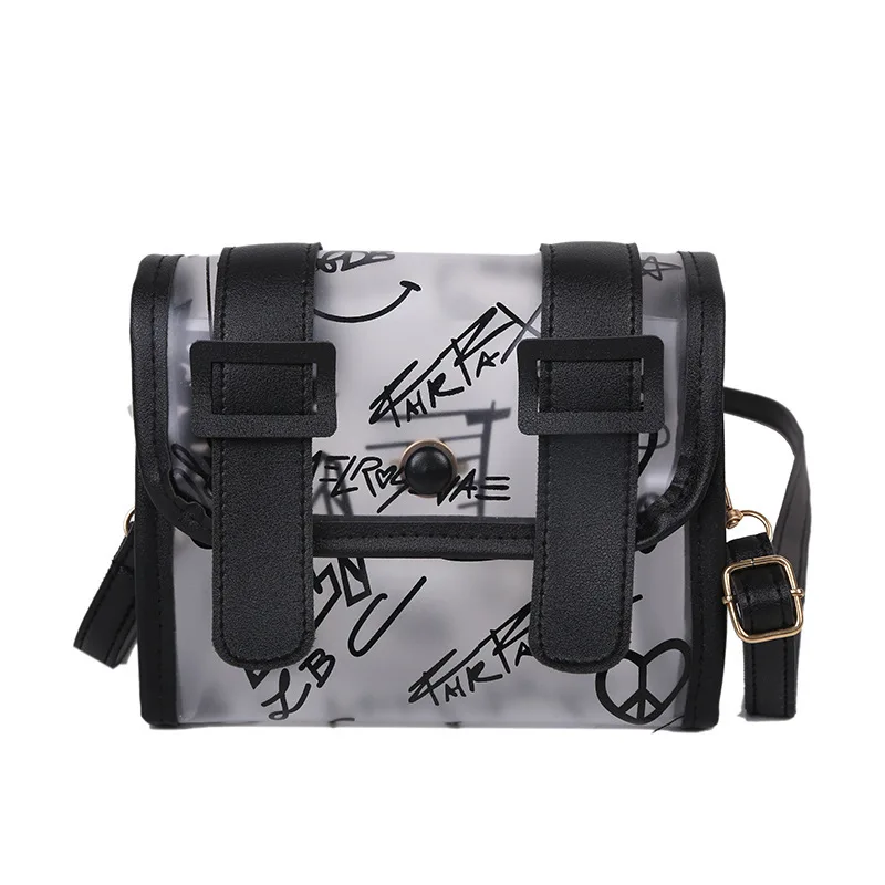 

Bag female ins design Cambridge bag 2021 summer new fashion jelly transparent bag net red one Shoulder Messenger Bag