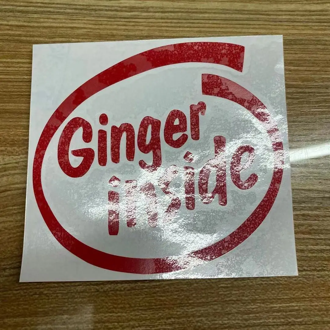 13*12cm For Ginger Inside Funny Joke Car Bike Bumper Motorcycle Window Vinyl Decal Sticker Styling Decals | Автомобили и